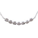 【只今 ポイント10倍中!】ダイヤモンド ネックレス ダイヤ 0.15ct k18 18金 18k ホワイトゴールド スマイル 4月誕生石 ユニセックス 男女兼...