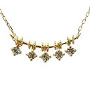 【只今 ポイント10倍中!】ダイヤモンド ネックレス ダイヤ 0.16ct 18金 k18 18k イエローゴールド シンプル ユニセックス 男女兼用 ジェンダ...