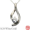 【ポイント10倍】ダイヤモンド ネックレス ダイヤモンドネックレス ダイヤ ダイヤネックレス 一粒 18金 k18 18k ホワイトゴールド メンズ 送料無料 4月誕生石 母の日 新生活 就職祝い プレゼント ギフト(4)