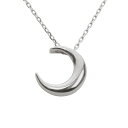 【決算セール ポイント10倍】ムーン ネックレス プラチナ pt900 三日月 プチネックレス 地金 ぺンダントネックレス 男性 メンズ シンプル 送料無料 お...