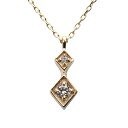 【只今 ポイント10倍中!】ネックレス メンズ ダイヤモンド イエローゴールド k18 18k 18金 ネックレス プチネックレス ダイヤ ペンダント 送料無料...