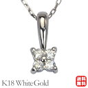 【ポイント10倍! 7/16 AM9:59まで】ダイヤモンド ネックレス ダイヤ ペンダントトップ k18 18k 18金 ホワイトゴールド シンプル 男女兼用 ユニセックス 送料無料 カジュアル 普段使い プレゼント ギフト 夏ジュエリー ボーナス