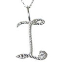 【決算セール ポイント10倍】ダイヤモンド ネックレス イニシャルI ダイヤモンド ペンダント ダイヤ ダイア 0.01ct k18 18k 18金 ホワイトゴ...