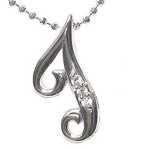 【10%OFF 12/3 20時より】イニシャル【T】ダイヤモンドペンダント ダイヤペンダント ダイヤモンド 0.02ct イニシャルペンダント 名前 ネーム ...