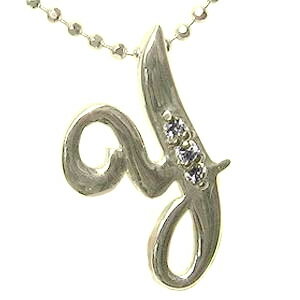 【10%OFF 12/3 20時より】イニシャル【Y】 ダイヤモンドペンダント ペンダント イニシャルペンダント ダイヤモンド 0.02ct イエローゴールド ...