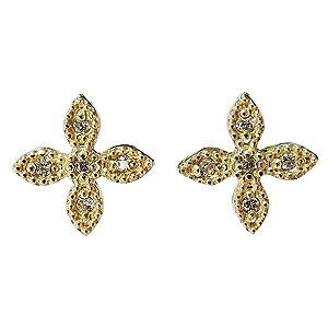 乐天商城 - 【ただいまポイント10倍中】ダイヤモンド ピアス クロスピアス ダイヤピアス ダイヤモンドピアス k18 18k 18金 イエローゴールド スタッドピアス 十字架 レディース ユニセックス ジェンダーレス 送料無料 プレゼント ギフト ジュエリー 母の日 新生活