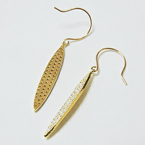 【8/31 23:59まで ポイント10倍！】ダイヤモンドピアス ロングピアス ダイヤピアス k18 ゴールド 18金 フック式ピアス 0.48ct ダイア アメリカンピアス ダイヤモンドロングピアス 4月誕生石 誕生日 記念日 セレブピアス 普段使い 人気 プレゼント ギフト 自分買い