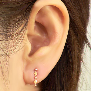 【ただいまポイント10倍中】ダイヤモンド ピアス ダイヤピアス ダイヤモンドピアス...
