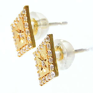 中 ダイヤモンド ピアス k18 18金 18k イエローゴールド ダイヤ 0.20ct レディース 4月誕生石 カジュアル 普 shinjunomori-10214660 パールジュエリー専門店 真珠の杜 サンプル画像3