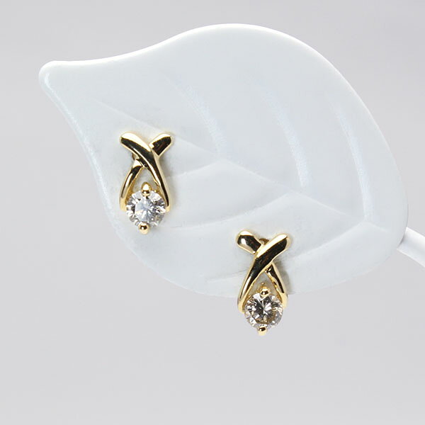 【ただいまポイント10倍中】ダイヤモンド ピアス k18 18k 18金 イエローゴールド ...