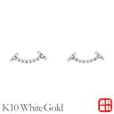 【決算セール ポイント10倍】ダイヤモンド ピアス スマイル ダイヤ スタッド ホワイトゴールド k10 10k 10金 ダイヤ 0.13ct メンズ 男性用 送料無料 人気 カジュアル 普段使い プレゼント ギフト 夏ジュエリー