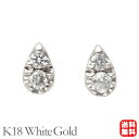 【ポイント10倍 5/16 9:59まで】ダイヤモンド ピアス スタッド ホワイトゴールド k18 18k 18金 ダイヤ 0.08ct 送料無料 カジュアル 普段使い レディース 父の日ギフト プレゼント(4)