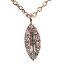 【只今 ポイント10倍中!】ネックレス ダイヤモンドネックレス ダイヤネックレス ピンクゴールド 18金 18k k18 ダイヤモンド ダイヤ 0.09ct 送...