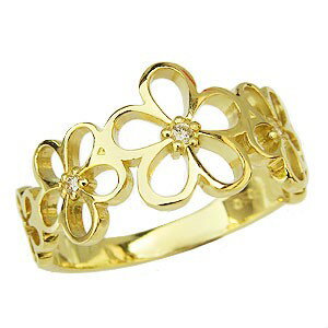 ダイヤモンドリング指輪花フラワーモ...