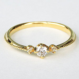 【ただいまポイント10倍中】ダイヤモンドリング ダイヤリング ダイヤモンド0.15ct ダイヤモンド指輪 ダイヤ スリーストーン k18 イエローゴールド 18金 送料無料 誕生日 おすすめ プレゼント ギフト ジュエリー 決算 セール shinjunomori-10143455 パールジュエリー専門店 真珠の杜 サンプル画像3