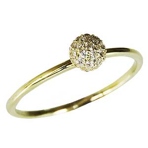 Rakuten - 【ただいまポイント10倍中】ダイヤモンド ダイヤモンドリング ダイヤモンド 0.18ct イエローゴールド k18 ダイヤリング ダイヤモンド指輪 パヴェ 送料無料 レディース 4月誕生石 誕生日 人気 おすすめ トレンド プレゼント ギフト ジュエリー 母の日 新生活