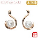 【只今 ポイント10倍中!】パール ピアス 真珠 スタッド k18 18k 18金 ピンクゴールド 本真珠 あこや アコヤ メンズ ペア 送料無料 人気 おすす...