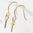パール ピアス 18金 18k 18k 真珠 真珠 普段使い アメリカン フック タイプ ブラ 金具 k18 ゴールド ペア ツキサシ付 送料無料 人気 おすす...