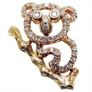 【ポイント10倍】ブローチ コアラ メンズ 男性用 こあら ピンズ ラペルピン ダイヤモンド k18 メンズ 送料無料 人気 おすすめ カジュアル トレンド プ...