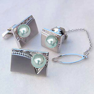 【ポイント10倍】ネクタイピン タイバー カフス タイピン ホワイトゴールド 真珠 パール あこや真珠 メンズ 送料無料 人気 おすすめ カジュアル トレンド ...