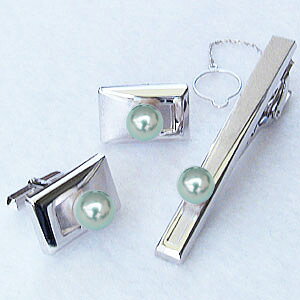 【ポイント10倍】ネクタイピン タイバー カフス タイピン ホワイトゴールド 真珠 パール あこや真珠 メンズ 送料無料 人気 おすすめ カジュアル トレンド ...