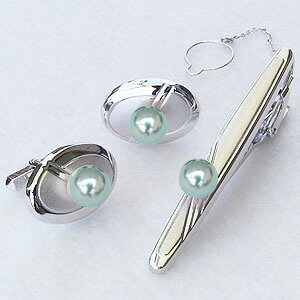 【ポイント10倍】ネクタイピン タイバー カフス タイピン ホワイトゴールド 真珠 パール あこや真珠 メンズ 送料無料 人気 おすすめ カジュアル トレンド ...