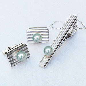 【ポイント10倍】ネクタイピン タイバー カフス タイピン ホワイトゴールド 真珠 パール あこや真珠 メンズ 送料無料 人気 おすすめ カジュアル トレンド ...