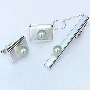【ポイント10倍】ネクタイピン タイバー カフス タイピン ホワイトゴールド 真珠 パール あこや真珠 メンズ 送料無料 人気 おすすめ カジュアル トレンド ...