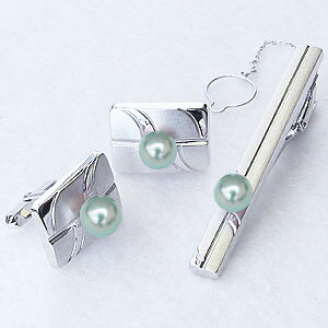 【ポイント10倍】ネクタイピン タイバー カフス タイピン ホワイトゴールド 真珠 パール あこや真珠 メンズ 送料無料 人気 おすすめ カジュアル トレンド ...