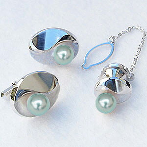 【ポイント10倍】ネクタイピン タイタック カフス タイピン ホワイトゴールド 真珠 パール あこや真珠 メンズ 送料無料 人気 おすすめ カジュアル トレンド...