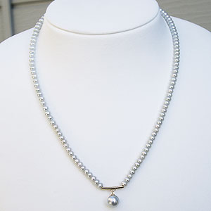 【10%OFF 12/3 20時より】ネックレス 真珠 パール チョーカー 淡水真珠 アコヤ本真珠 ピンクグレー系 k18 ゴールド 送料無料 レディース 冠婚...