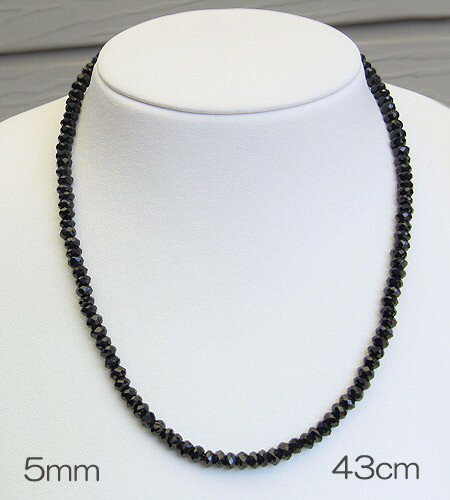 真珠ネックレス ブラック スピネル5mm 贈り物V シルバー 長さ約38cm ＋スライド調節 チェーン 5cm付 男女兼用 カジュアル 人気 フォーマル ブライダル おすすめ プレゼント ギフト ジュエリー ブラックフライデー