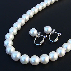 パール ネックレス パールイヤリング 2点セット 真珠ネックレス イヤリング パール2点セット 本真珠 アコヤ あこや 7.5-8mm 送料無料 冠婚葬祭 フォ...