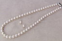 パールネックレス ネックレス セット 真珠 パール チョーカー イヤリング 2点セット 7.5mm-8mm あこや本真珠 レディース 冠婚葬祭 セレモニー フォ...