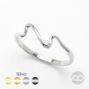 地金リング SV シルバー ウェーブ 波 指輪 リング silver シンプル 上品 カジュアル 普段使い 人気 おすすめ トレンド メンズ 男女兼用 送料無料 プレゼント ギフト 夏ジュエリー ボーナス