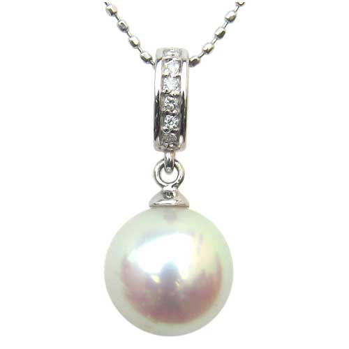 【10%OFF 12/3 20時より】ペンダントトップ ダイヤ あこや真珠 pt900 プラチナ ネックレス ダイヤモンド 人気 おすすめ カジュアル トレンド...