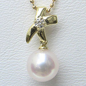 【10%OFF 12/3 20時より】真珠 ペンダントトップ パール あこや本真珠 ダイヤモンド 7mm k18 ゴールド 人気 おすすめ カジュアル トレンド...