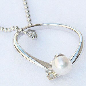 【ポイント10倍】パールリング 真珠リング 真珠 リング ベビーリング トパーズ アコヤ 真珠 アコヤ真珠 ネックレス ペンダント k18 ホワイトゴールド 1...