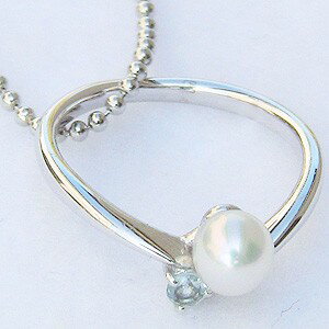 【ポイント10倍】パール 指輪 パールリング 真珠リング ベビーリング アクアマリン アコヤ 真珠 アコヤ真珠 ネックレス ペンダント k18 ホワイトゴールド...