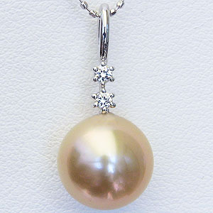 【10%OFF 12/3 20時より】パール ペンダントトップ 南洋真珠パール pt900プラチナネックレス ダイヤモンド 人気 おすすめ カジュアル トレンド...