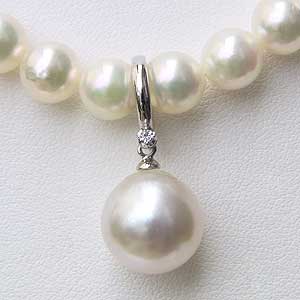 【ポイント10倍】南洋白蝶真珠 ペンダントトップ ヘッド クリッカー ダイヤモンド パール 12mm 送料無..