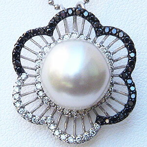 【10%OFF 12/3 20時より】真珠 パール 南洋白蝶真珠 12mm ペンダントトップ k18 ホワイトゴールド 送料無料 人気 おすすめ カジュアル ト...