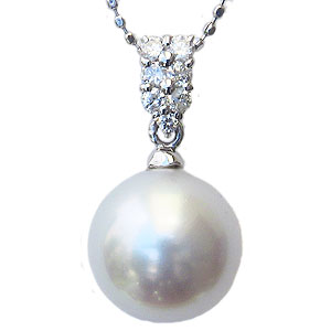【10%OFF 12/3 20時より】ペンダントトップ ダイヤ ネックレスペンダント 南洋真珠パール pt900プラチナネックレス ダイヤモンド 人気 おすすめ...