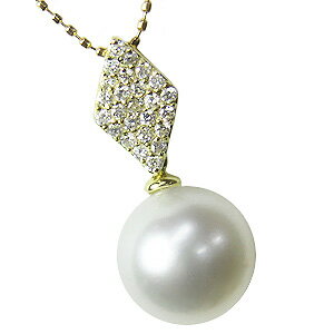 【10%OFF 12/3 20時より】ペンダントトップ ペンダント パール 南洋真珠 k18 ゴールド ネックレス ダイヤモンド 人気 おすすめ カジュアル ト...