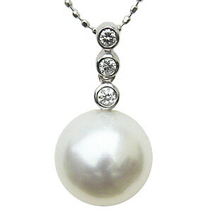 【10%OFF 12/3 20時より】パール ペンダントトップ ダイヤ 南洋真珠パール pt900プラチナ ペンダント ダイヤモンド 人気 おすすめ カジュアル...