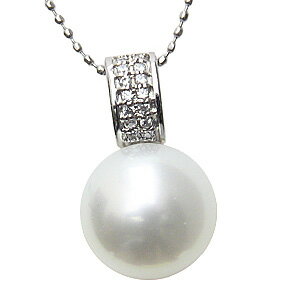 【10%OFF 12/3 20時より】パール ペンダントトップ 南洋真珠パール ホワイトゴールド ダイヤモンド 人気 おすすめ カジュアル トレンド プレゼント...