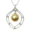 【10%OFF 7/12 9:59まで】パール ペンダントトップ ダイヤ 南洋真珠パール k18ホワイトゴールドネックレス ダイヤモンド 人気 おすすめ カジュ...