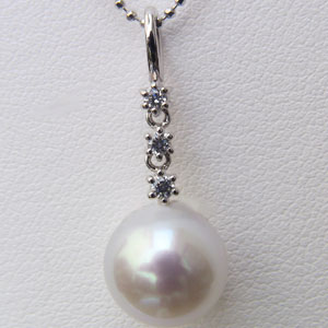 【10%OFF 12/3 20時より】真珠 パール ペンダントトップ ヘッド 南洋白蝶真珠 10mm プラチナ pt900 送料無料 人気 おすすめ カジュアル...