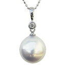 【10%OFF 12/3 20時より】ペンダントトップ ダイヤ ネックレスペンダント 南洋真珠パール k18 ホワイトゴールド ダイヤモンド 人気 おすすめ カ...