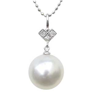 【10%OFF 12/3 20時より】ネックレスペンダントトップ 南洋真珠パール pt900 プラチナ ネックレス ダイヤモンド 人気 おすすめ カジュアル ト...